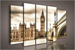 Consalnet Vászonkép, 5 darabos Big Ben 150x100 cm méretben (C5-1008S12)