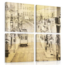 Consalnet Vászonkép 4 darabos, Villamos 50x50 cm méretben (C5-10862S20)