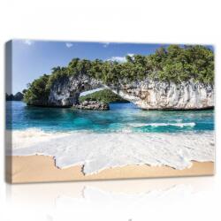 Consalnet Tenger sziklafallal, vászonkép, 60x40 cm méretben (C5-11236O4)