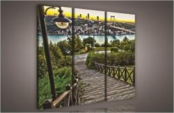 Consalnet Városkép, 3 darabos vászonkép, 90x80 cm méretben (C5-427S6)