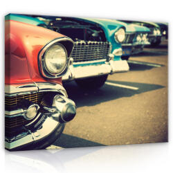 Consalnet Vászonkép, Régi kocsik, 100x75 cm méretben (C5-12705O1)