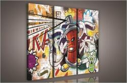 Consalnet Graffiti, 3 darabos vászonkép, 90x80 cm méretben (C5-624S6)