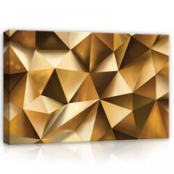 Consalnet Arany absztrakt, vászonkép, 60x40 cm méretben (C5-10223O4)