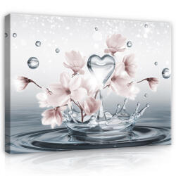 Consalnet Vászonkép, Magnólia vízcsepekkel, 60x40 cm méretben (C5-2528O4)