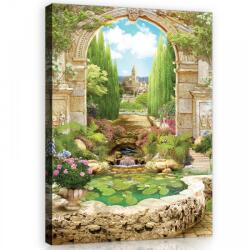 Consalnet Vászonkép, Kerti tavacska 60x80 cm méretben (C5-11428O6)