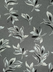 Domdeco Fekete-ezüst levél mintás tapéta (7240479-22) (7240479-22)