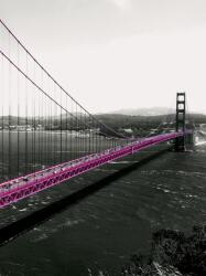 Consalnet Pink Golden Gate Bridge poszter, fotótapéta, Vlies (206x275 cm, álló) (C1-1196VEA)