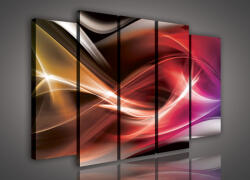 Consalnet Vászonkép, 5 darabos Színes absztrakt 150x100 cm méretben (C5-253S12)