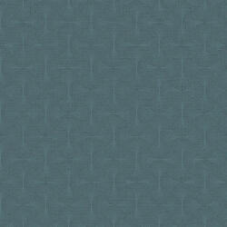 Galerie Kék-türkíz íves geometriai mintás csillogó tapéta (Boutique DT-FA3004) (DT-FA3004)