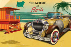 Dimex Vlies Fotótapéta - Florida Retro Poster - 375x250 cm (MS-5-2173)