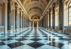 Consalnet Fényűző folyosó poszter, fotótapéta, Vlies (416 x 254 cm) (C1-15148VEXXXL)