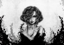 Consalnet Absztrakt női fej poszter, fotótapéta, Vlies (416 x 254 cm) (C1-20841VEXXXL)