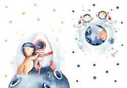 Consalnet Állat a holdon poszter, fotótapéta, Vlies (208 x 146 cm) (C1-14212VEXL)