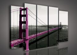 Consalnet Vászonkép, 5 darabos Golden Gate 150x100 cm méretben (C5-956S12)