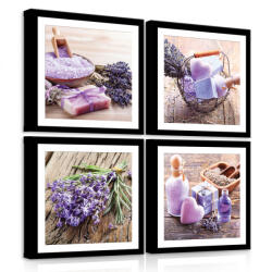 Consalnet Vászonkép 4 darabos, Levendula mánia 50x50 cm méretben (C5-11271S20)