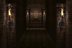 Dimex Vlies Fotótapéta - Castle corridor - 375x250 cm (MS-5-0699)