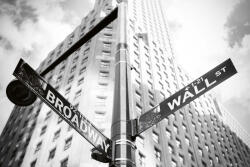 Dimex Vlies Fotótapéta - Wall Street and Brodway Sign - 375x250 cm (MS-5-3005)
