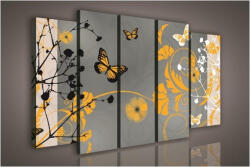 Consalnet Vászonkép, 5 darabos Pillangók 150x100 cm méretben (C5-1003S12)