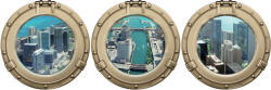 Consalnet Chicago Hajóablakból vlies poszter, fotótapéta 668VEZ2 /312x104 cm/ (668-VEZ2)