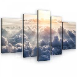 Consalnet Vászonkép, 5 darabos, Nap a felhők felett 170x100 cm méretben (C5-10109S4A)