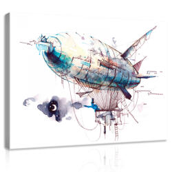 Consalnet Vászonkép, Léghajó, 60x40 cm méretben (C5-11926O4)