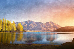 Dimex Vlies Fotótapéta - Natural mountain lake - 375x250 cm (MS-5-2039)