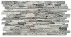 DMS 3D PVC falpanel Szürkés keskeny palakő mintás (DMS0004)