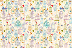 Dimex Vlies Fotótapéta - Vintage birds - 375x250 cm (MS-5-1449)