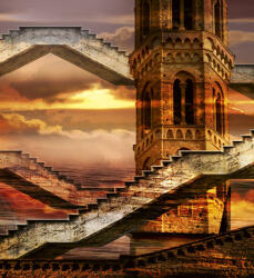 Dimex ETHEREAL TOWER fotótapéta, poszter, vlies alapanyag, 225x250 cm (MS-3-0265)