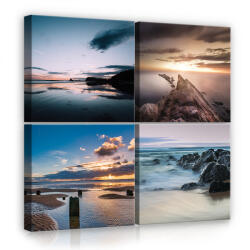 Consalnet Vászonkép 4 darabos, Tengerpartok 50x50 cm méretben (C5-12263S20)