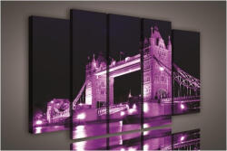 Consalnet Vászonkép, 5 darabos Town Bridge 150x100 cm méretben (C5-1114S12)