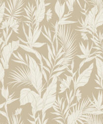 Grandeco Bézs alapon nagy leveles tapéta (Omura A71101) (A71101)