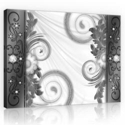 Consalnet Szürke absztrakt, vászonkép, 60x40 cm méretben (C5-10209O4)