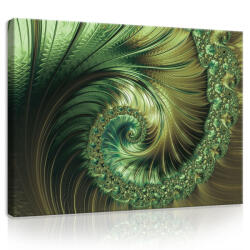 Consalnet Vászonkép, Zöld spirál, 60x40 cm méretben (C5-11720O4)
