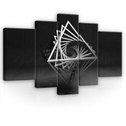 Consalnet Vászonkép, 5 darabos, Háromszög absztrakt 170x100 cm méretben (C5-11905S4A)
