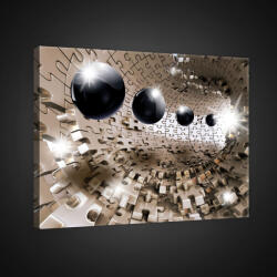 Consalnet Vászonkép, Gömbök puzzle alagútban, 100x75 cm méretben (C5-20160O1)