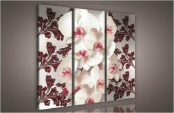 Consalnet Orchidea minta, 3 darabos vászonkép, 90x80 cm méretben (C5-830S6)