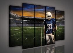 Consalnet Vászonkép, 5 darabos Rugby játékos a pályán 150x100 cm méretben (C5-965S12)