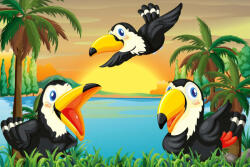 Dimex Vlies Fotótapéta - Toucans - 375x250 cm (MS-5-1431)