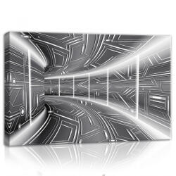 Consalnet Fekete-fehér alagút, vászonkép, 60x40 cm méretben (C5-10080O4)
