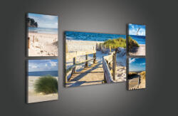 Consalnet Vászonkép, 5 darabos Tengerpart variálható elrendezésben (C5-1740S14)