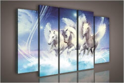 Consalnet Vászonkép, 5 darabos Pegazusok 150x100 cm méretben (C5-1080S12)