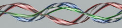 Dimex GLOSSY WAVE öntapadós konyhai poszter, 260x60 cm (KI-260-093)