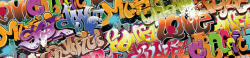 Dimex GRAFFITI öntapadós konyhai poszter, 260x60 cm (KI-260-020)