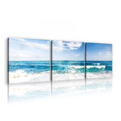 Consalnet Vászonkép 3 darabos, Tenger, 3 db 25x25 cm méret (C5-10218S13)
