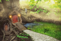 Dimex Vlies Fotótapéta - Fairy tree house - 375x250 cm (MS-5-1247)