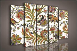 Consalnet Vászonkép, 5 darabos Virág minta 150x100 cm méretben (C5-1074S12)