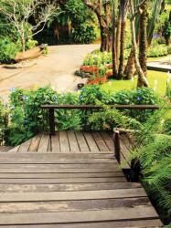 Consalnet Virágos park poszter, fotótapéta, Vlies (184x254 cm, álló) (C1-11358V4A)