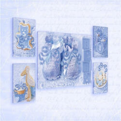 Consalnet Vászonkép, 5 darabos Babaváró variálható elrendezésben (C5-2249S14)