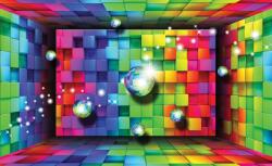 Consalnet Kockák poszter, fotótapéta, Vlies (208 x 146 cm) (C1-3701VEXL)